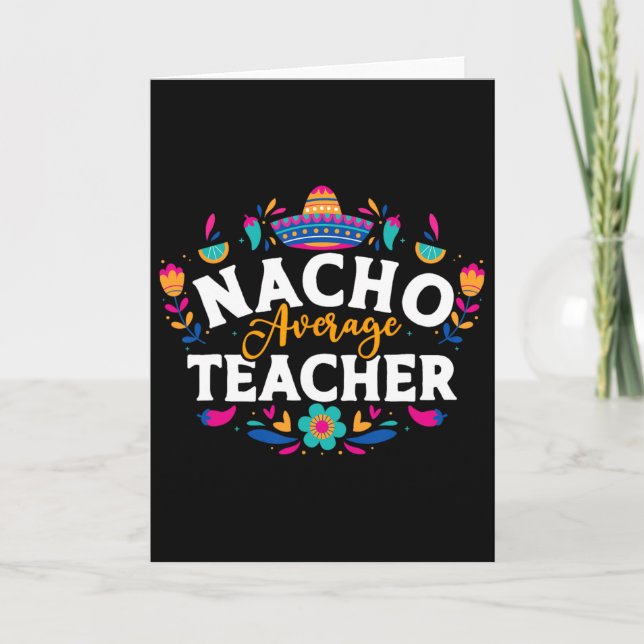 Carte Prof pas moyen Cinco De Mayo Mexicain appariement (Devant)