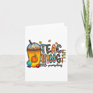 Carte Prof Petit Citrouilles Piment Automne Prof Hallowe