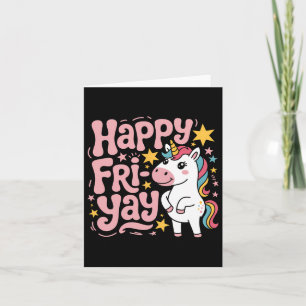 Carte Prof Yay Vendredi Fry Yay Week-end Joyeux Fri-y