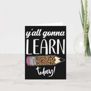 Carte Professeur amusant Byto School Vous allez apprendr