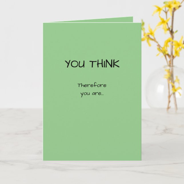 Carte Professeur complet Félicitations Vous Pensez Donc (Fleur jaune)