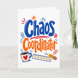 Carte Professeur Coordinateur de Chaos Design Retour à l