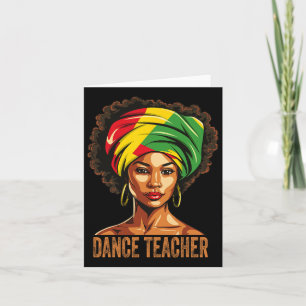 Carte Professeur de danse Afro Afrique-Amérique Histoire