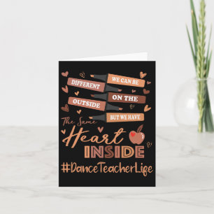 Carte Professeur de danse Nous pouvons être différents N