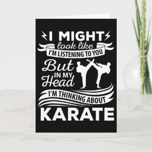Carte Professeur de Karaté Karatéka Étudiant Amateur d'A
