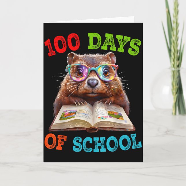 Carte Professeur de la 100e journée d'école de la taupe  (Devant)