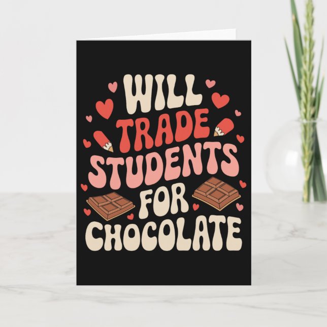 Carte Professeur de la Saint-Valentin Drôle Échangera de (Devant)