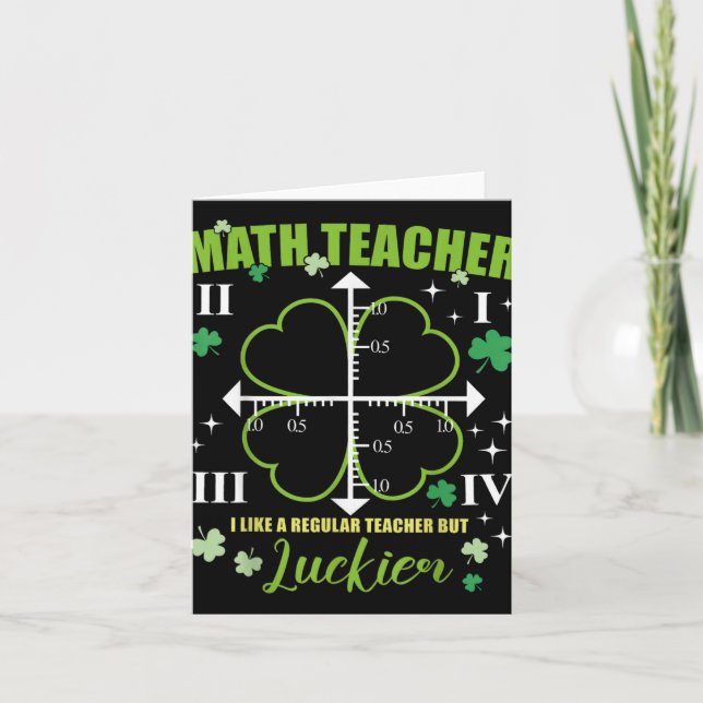 Carte Professeur de maths Comme la journée régulière Luc (Devant)