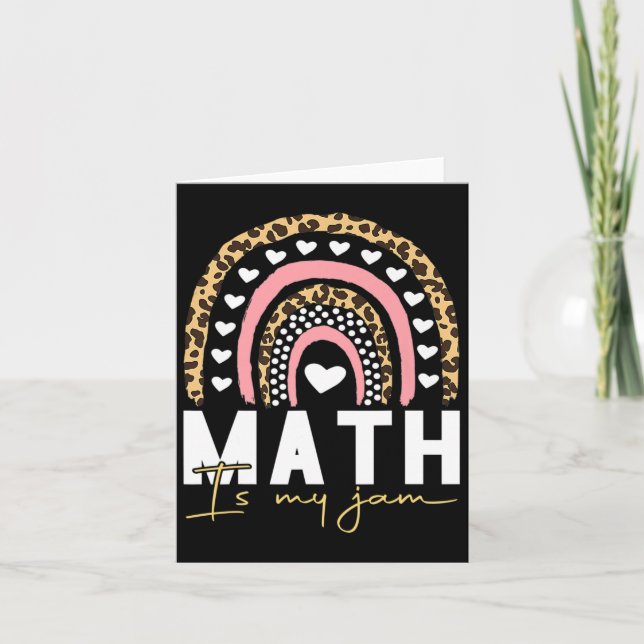 Carte Professeur de maths - Math Is My Jam (Devant)