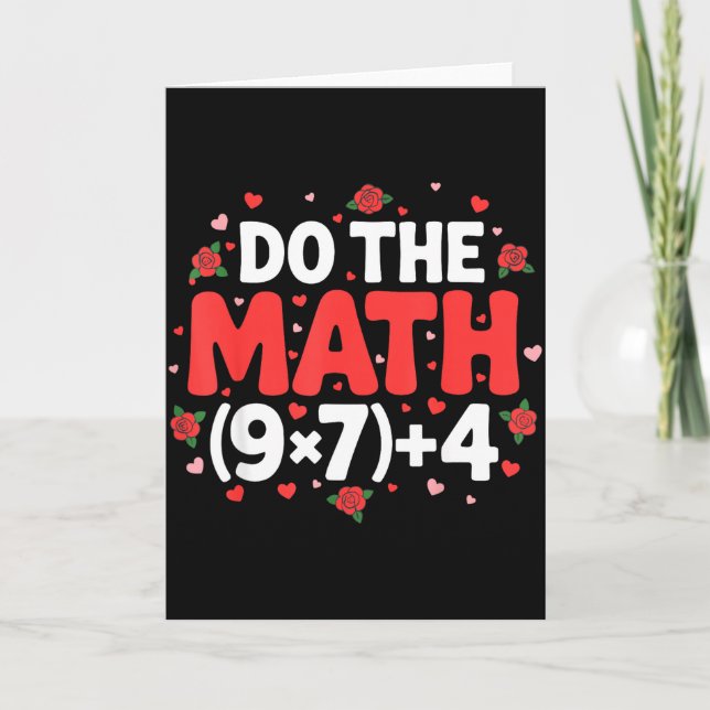 Carte Professeur de mème mathématique Humour Pi Algèbre  (Devant)