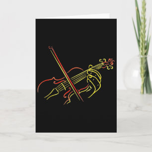 Carte Professeur de musique de violon, instructeur d'orc
