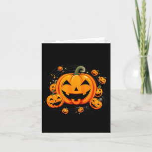 Carte Professeur de musique Halloween Citrouille d'autom