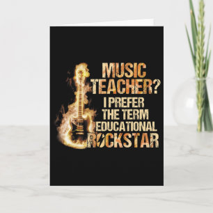 Carte Professeur de Musique Je Préfère Le Terme Educatio