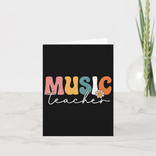 Carte Professeur de musique Retour à l'école Musicien Gr