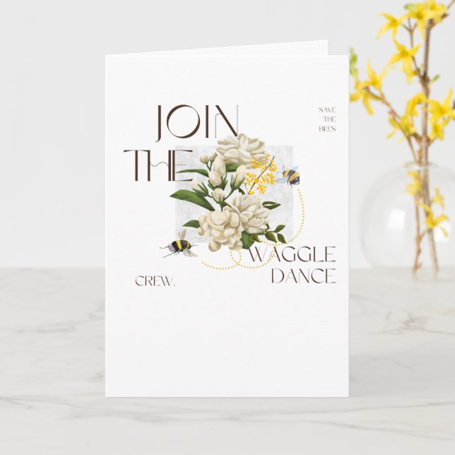 Carte Professeur de science de la danse frétillante pour (Fleur jaune)