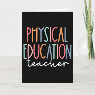 Carte Professeur d'éducation physique Sports P.e. retour