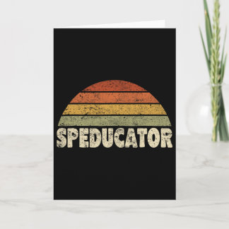 Carte Professeur d'éducation spéciale Speducator Vintage