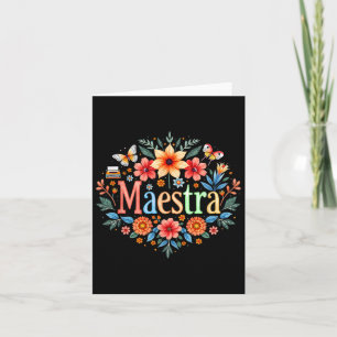 Carte Professeur d'espagnol mexicain Mexique Cinco De Ma