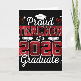 Carte Professeur fier d'un élève de terminale diplômé de