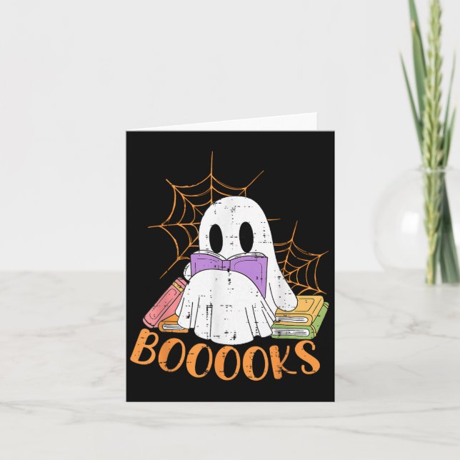 Carte Professeur Halloween Chemise Fantôme Professeur Bi (Devant)