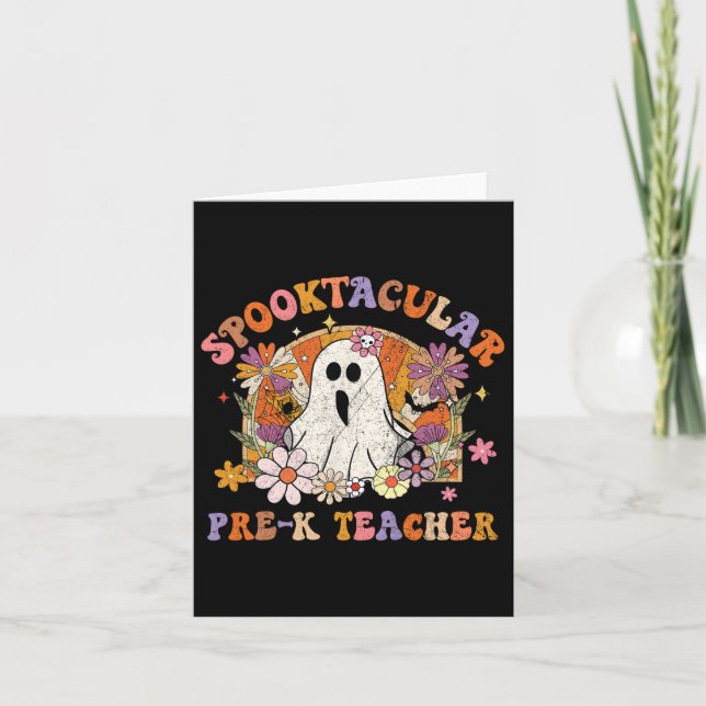 Carte Professeur Pré-k Spooktacular Happy Halloween Matc (Devant)