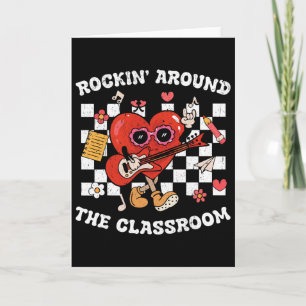 Carte Professeur Saint-Valentin Amour Rockin' Autour de