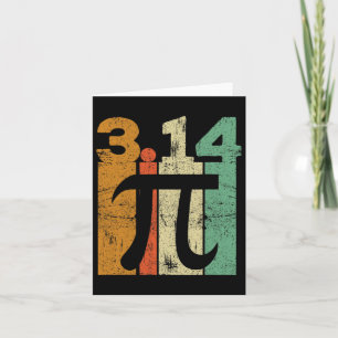 Carte Professeur vintage De Mathématiques Jour Pi 3.14 R