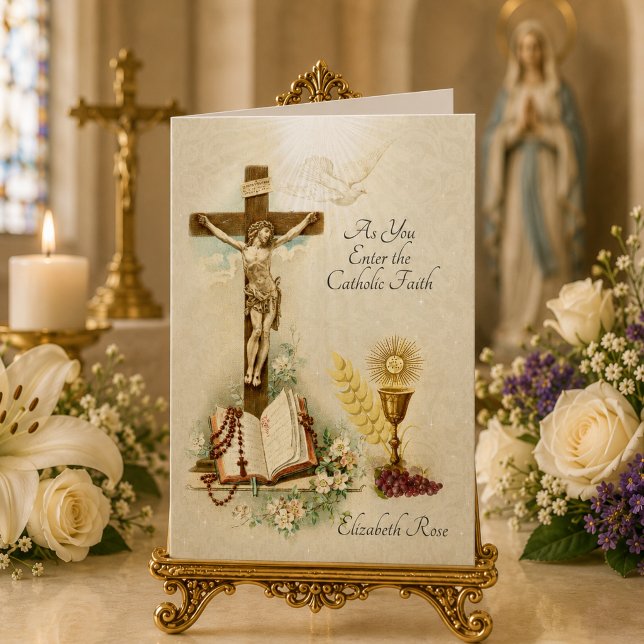 Carte Profession de foi catholique traditionnelle RCIA (Créateur téléchargé)