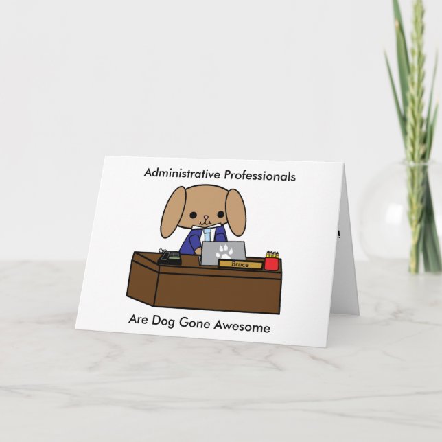 Carte Professionnel de l'administration Chien mâle Perso (Devant)