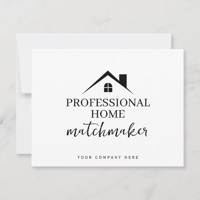 Carte Professionnel Home Matchmaker Immobilier (Devant)