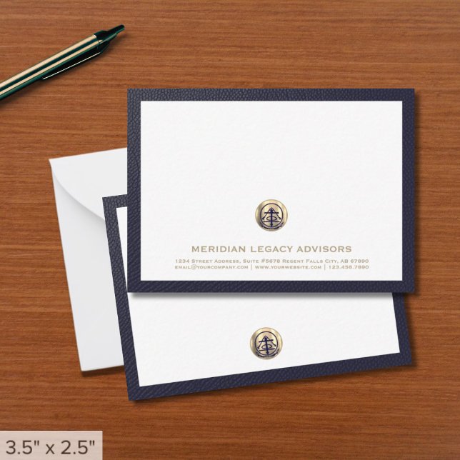 Carte professionnelle Gold Logo Business Note (Créateur téléchargé)