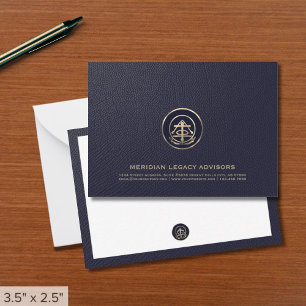 Carte professionnelle Gold Logo Business Note