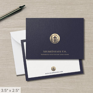 Carte professionnelle Gold Logo Business Note