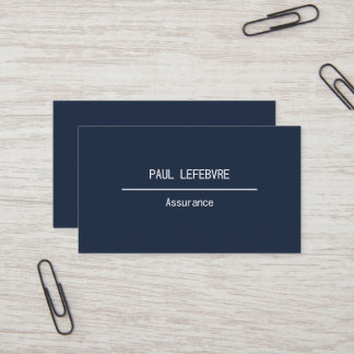Carte professionnelle minimaliste, moderne
