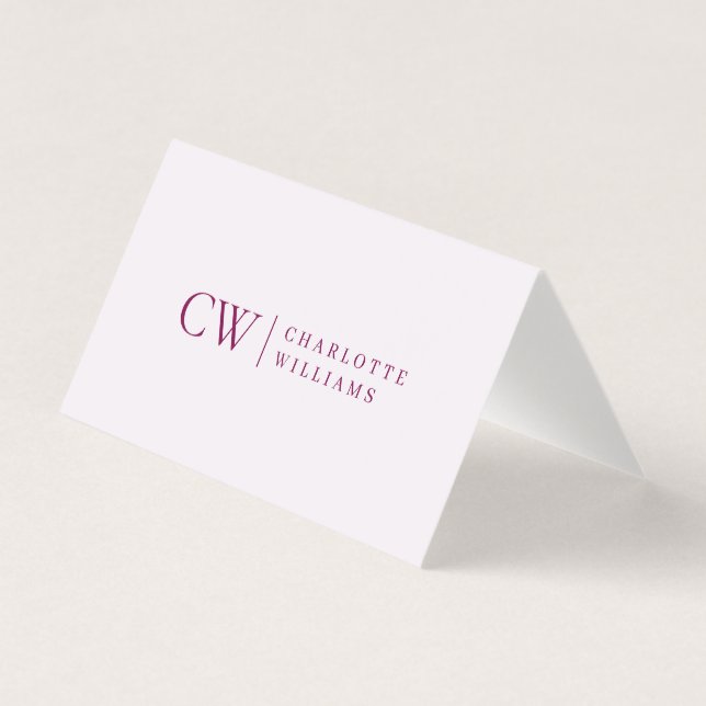 Carte professionnelle monographique personnalisée  (Front)