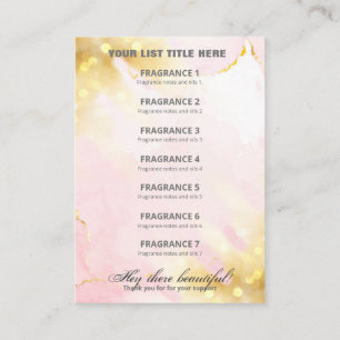 Carte professionnelle Shimmer Rose Gold
