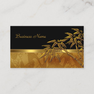 Carte Profil Asiatique Black Gold Bambou