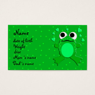 carte profil bébé (personnalisable)