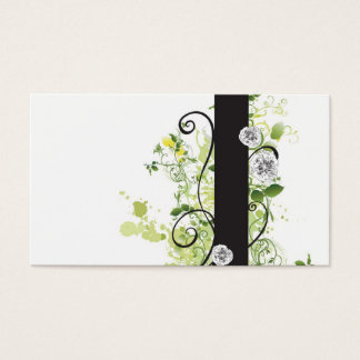 Carte profil floral