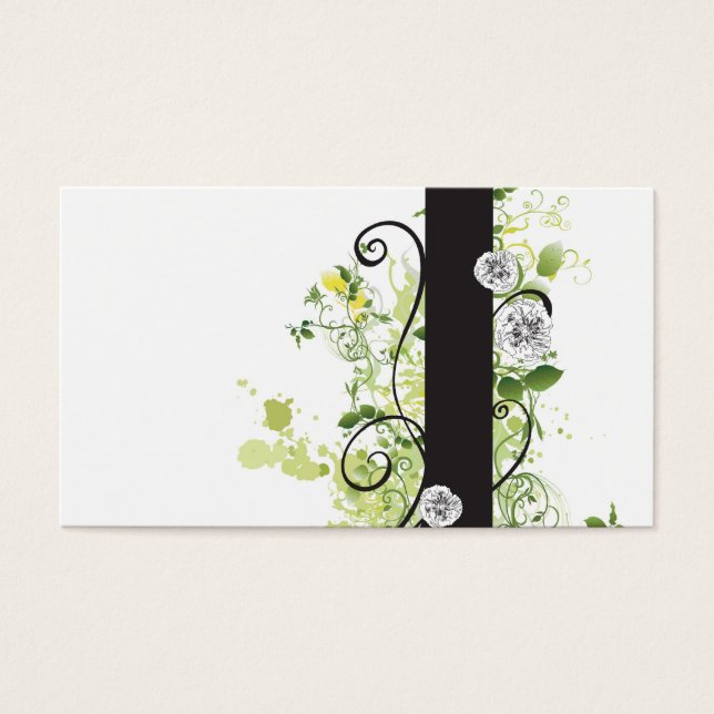Carte profil floral (Devant)