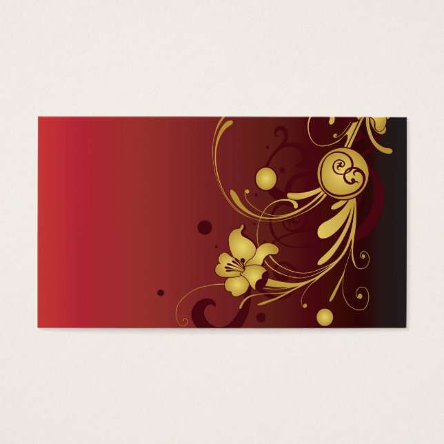Carte profil floral (Devant)