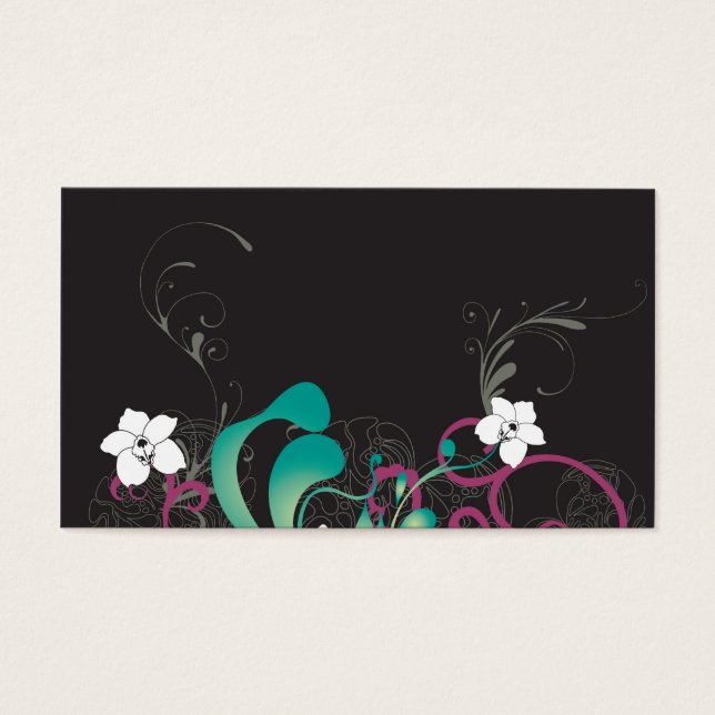 Carte profil floral (Devant)