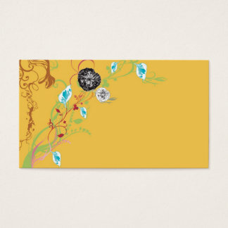 Carte profil floral