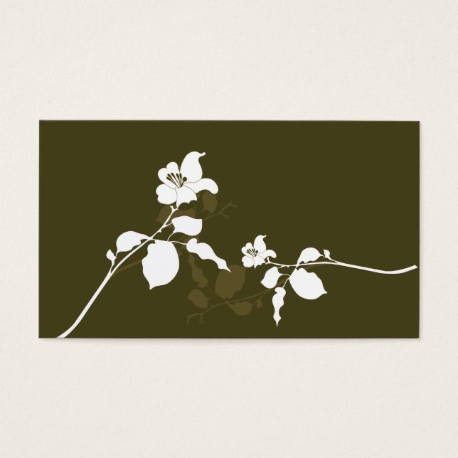 Carte profil floral (Devant)