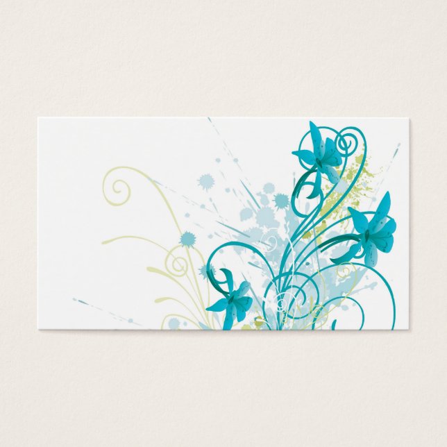 Carte profil floral (Devant)