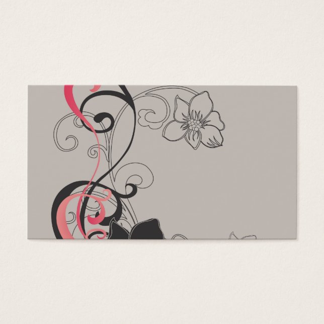 Carte profil floral (Devant)
