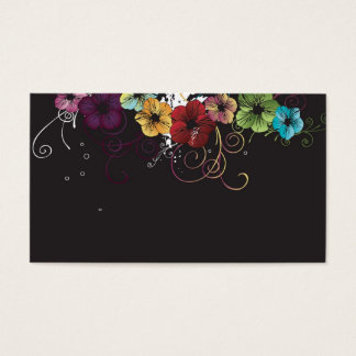 Carte profil floral