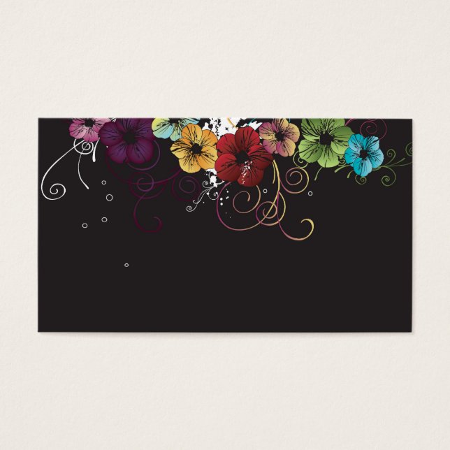Carte profil floral (Devant)