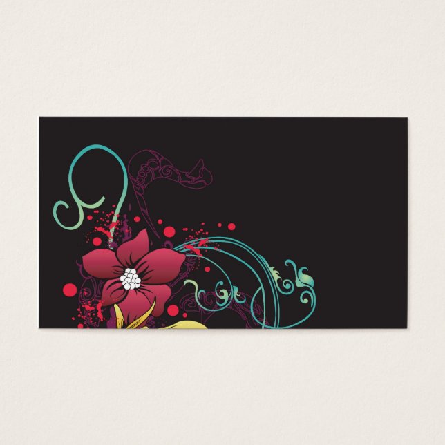 Carte profil floral (Devant)