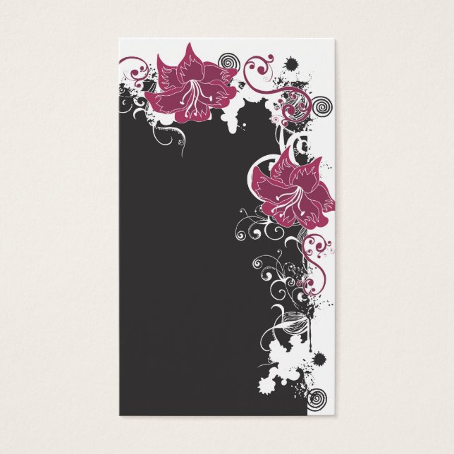 Carte profil floral (Devant)